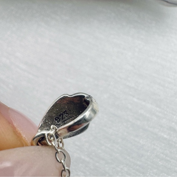 S925 Marcasite Peacock Pendant - Picture 3 of 3